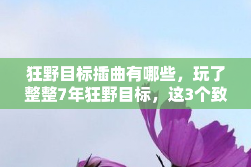 狂野目标插曲有哪些,玩了整整7年狂野目标,这3个致命抉择让我彻底破防了! 狂野目标插曲有哪些,玩了整整7年狂野目标,这3个致命抉择让我彻底破防了!