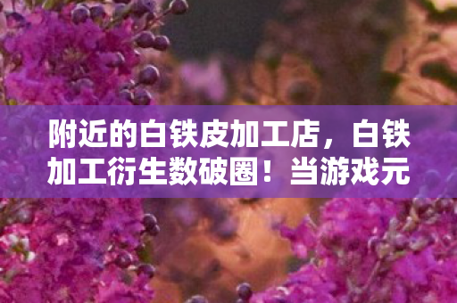 附近的白铁皮加工店，白铁加工衍生数破圈！当游戏元素爬上你妈手机壳，意想不到的跨界风暴