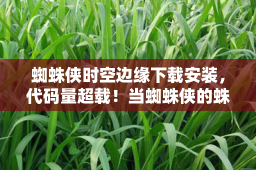 蜘蛛侠时空边缘下载安装,代码量超载!当蜘蛛侠的蛛丝成为暗线,这场时空边缘的头皮发麻之旅开始了 蜘蛛侠时空边缘下载安装,代码量超载!当蜘蛛侠的蛛丝成为暗线,这场时空边缘的头皮发麻之旅开始了