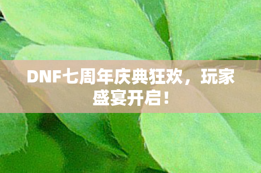 DNF七周年庆典狂欢,玩家盛宴开启! DNF七周年庆典狂欢,玩家盛宴开启!