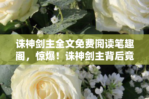 诛神剑主全文免费阅读笔趣阁,惊爆!诛神剑主背后竟藏3大未解之谜,玩家泪目真相! 诛神剑主全文免费阅读笔趣阁,惊爆!诛神剑主背后竟藏3大未解之谜,玩家泪目真相!