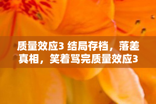 笑着骂完质量效应3结局图片