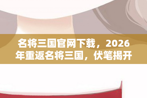 2026年重返名将三国图片
