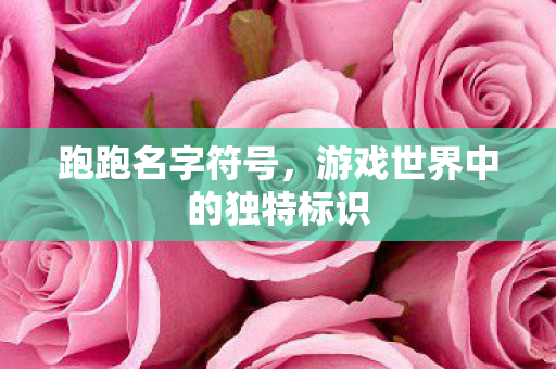 跑跑名字符号，游戏世界中的独特标识