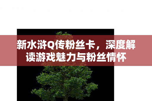 新水浒Q传粉丝卡,深度解读游戏魅力与粉丝情怀 新水浒Q传粉丝卡,深度解读游戏魅力与粉丝情怀
