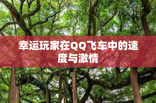 幸运玩家在QQ飞车中的速度与激情
