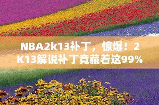 2K13解说补丁竟藏着这99图片
