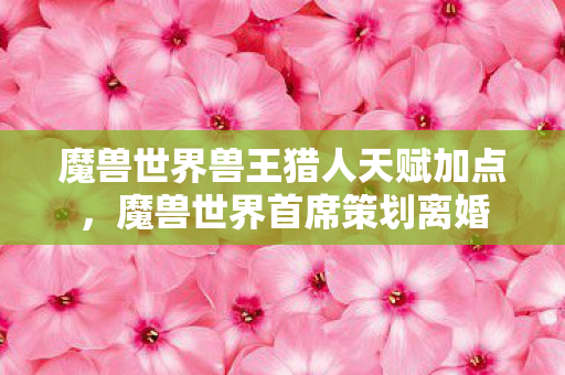 魔兽世界兽王猎人天赋加点图片