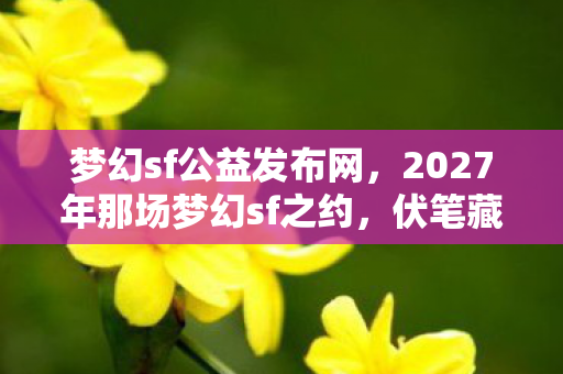 2027年那场梦幻sf之约图片