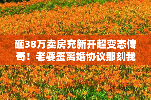 砸38万卖房充新开超变态传奇图片