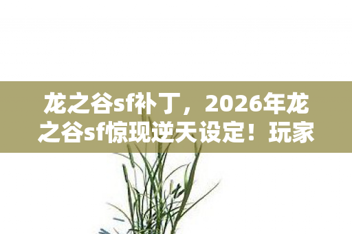 2026年龙之谷sf惊现逆天设定图片