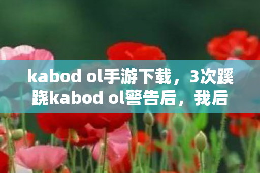 3次蹊跷kabod ol警告后图片