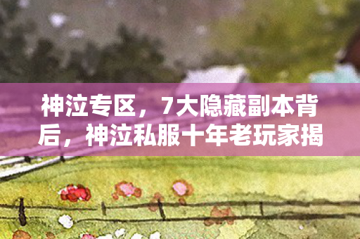 神泣私服十年老玩家揭开惊天秘密图片