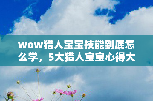 wow猎人宝宝技能到底怎么学图片