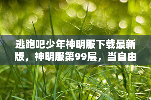 逃跑吧少年神明服下载最新版图片