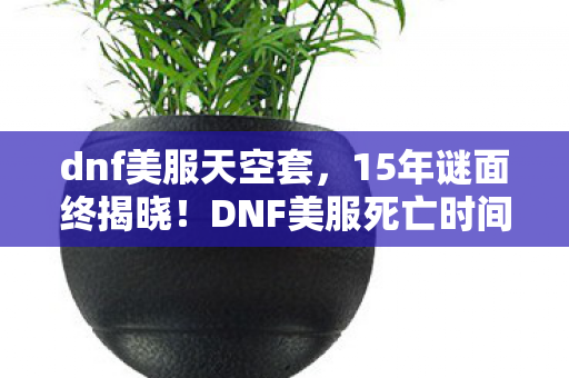 DNF美服死亡时间线曝光图片