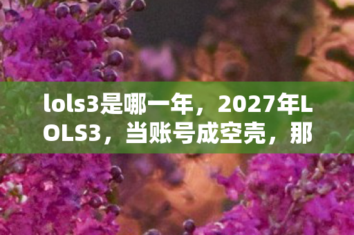 2027年LOLS3图片