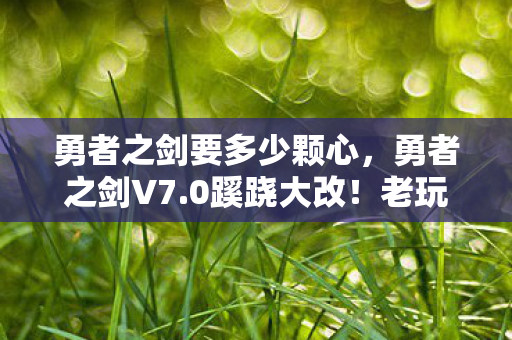 勇者之剑要多少颗心图片