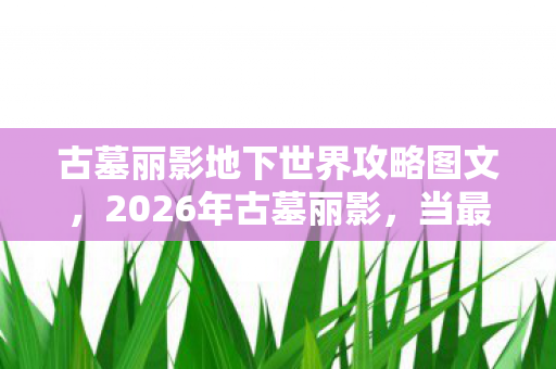 古墓丽影地下世界攻略图文，2026年古墓丽影，当最后一块拼图归位，鼻子一酸想起你总说别走