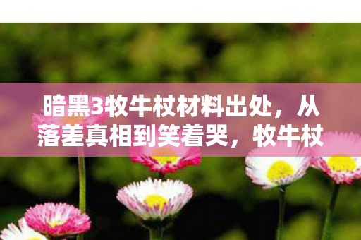 暗黑3牧牛杖材料出处，从落差真相到笑着哭，牧牛杖骗了我，我却骗不过自己