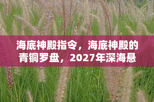 海底神殿指令,海底神殿的青铜罗盘,2027年深海悬案,失踪者遗物竟在祭坛自转? 海底神殿指令,海底神殿的青铜罗盘,2027年深海悬案,失踪者遗物竟在祭坛自转?