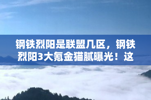 钢铁烈阳是联盟几区,钢铁烈阳3大氪金猫腻曝光!这波操作让百万玩家集体上头又破防 钢铁烈阳是联盟几区,钢铁烈阳3大氪金猫腻曝光!这波操作让百万玩家集体上头又破防