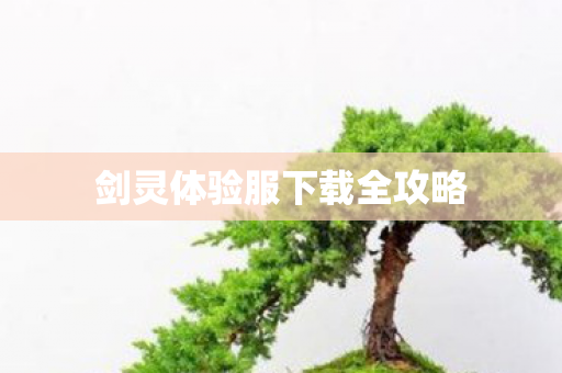 剑灵体验服下载全攻略 剑灵体验服下载全攻略
