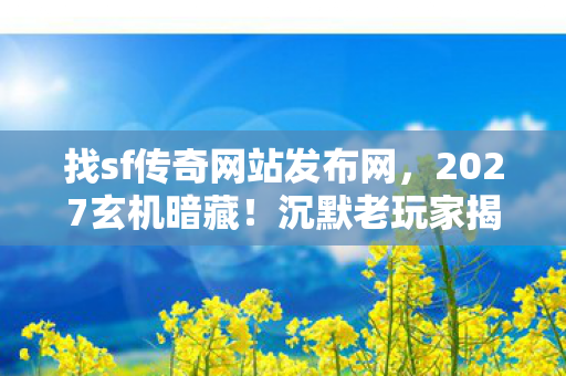 找sf传奇网站发布网图片