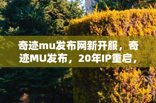 奇迹mu发布网新开服,奇迹MU发布,20年IP重启,首日流水破亿,老玩家泪目新赛道狂飙! 奇迹mu发布网新开服,奇迹MU发布,20年IP重启,首日流水破亿,老玩家泪目新赛道狂飙!