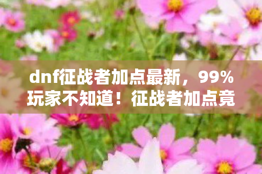 征战者加点竟因平台差30图片