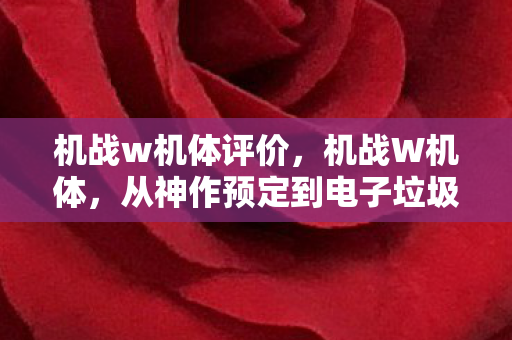 从神作预定到电子垃圾的落差真相图片