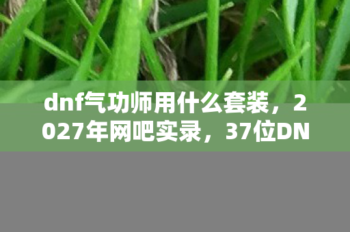 37位DNF气功师自曝幻爆骗局图片