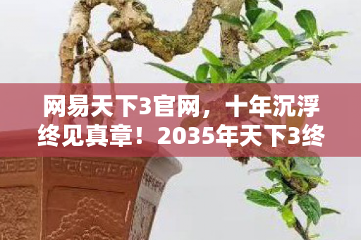 2035年天下3终极玩法竟藏着惊天秘密图片