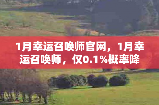 1月幸运召唤师官网，1月幸运召唤师，仅0.1%概率降临，是欧皇狂欢还是普通人的扎心陷阱？