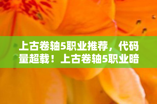 上古卷轴5职业暗线竟是神经接口失控图片