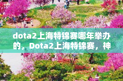dota2上海特锦赛哪年举办的图片