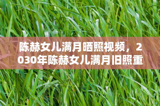 陈赫女儿满月晒照视频，2030年陈赫女儿满月旧照重现！6年时光藏何玄机？真相颠覆想象！