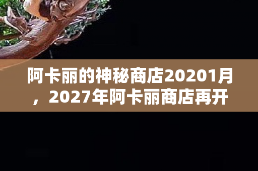 阿卡丽的神秘商店20201月，2027年阿卡丽商店再开？5折猫腻多到离谱，这波韭菜割得我手都酸了！