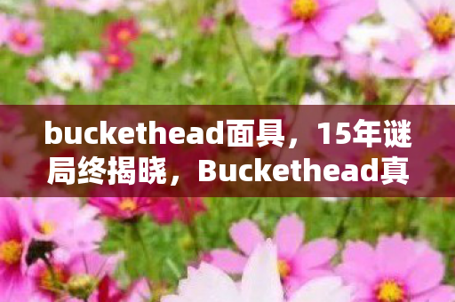 Buckethead真面目曝光图片