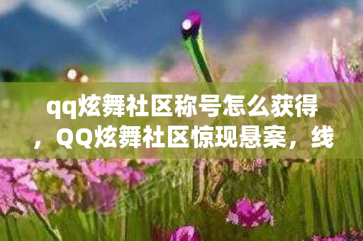qq炫舞社区称号怎么获得图片