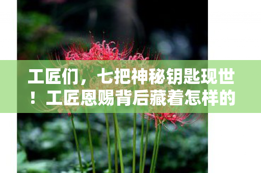 工匠恩赐背后藏着怎样的惊天秘密图片