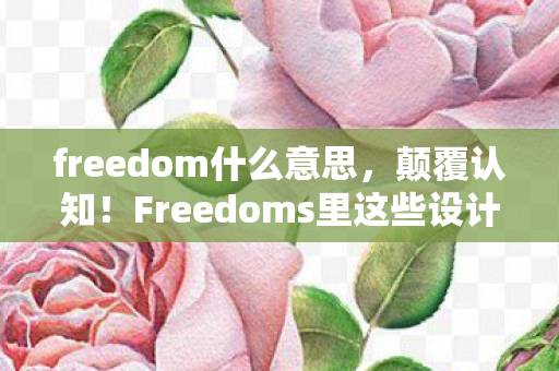 Freedoms里这些设计藏着目瞪口呆的冷知识图片