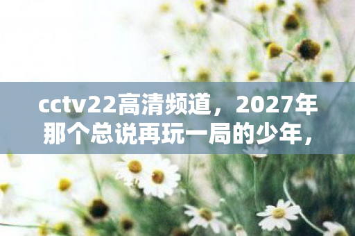 2027年那个总说再玩一局的少年图片