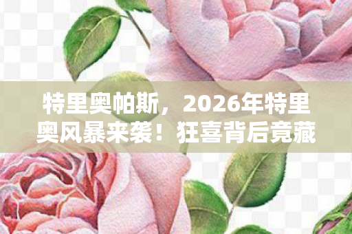 2026年特里奥风暴来袭图片