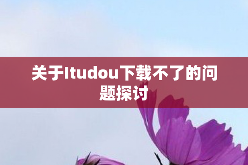 关于Itudou下载不了的问题探讨 关于Itudou下载不了的问题探讨