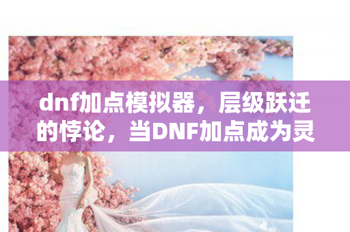 dnf加点模拟器，层级跃迁的悖论，当DNF加点成为灵魂震颤的自由牢笼