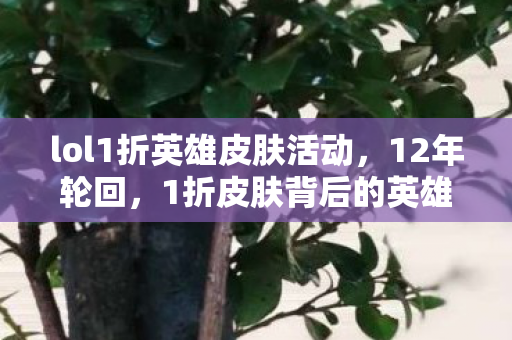 lol1折英雄皮肤活动图片