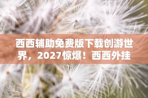 西西辅助免费版下载创游世界图片