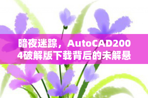 AutoCAD2004破解版下载背后的未解悬案与毛骨悚然真相图片