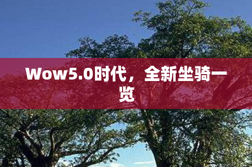 Wow5.0时代,全新坐骑一览 Wow5.0时代,全新坐骑一览
